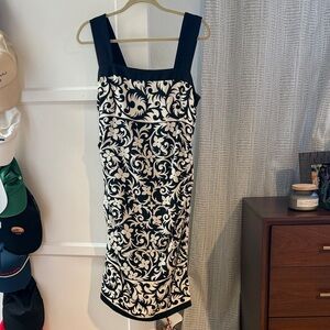 Nicole Miller Black and White Floral Dress